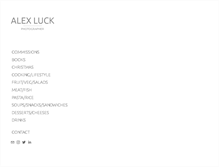 Tablet Screenshot of alexluck.com